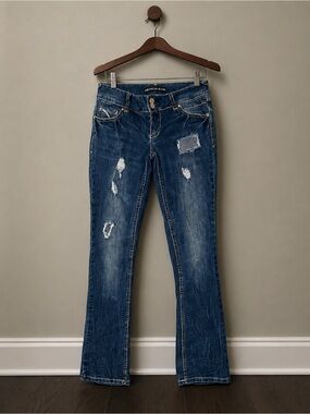 Amethyst Jeans Distressed Bootcut Denim
